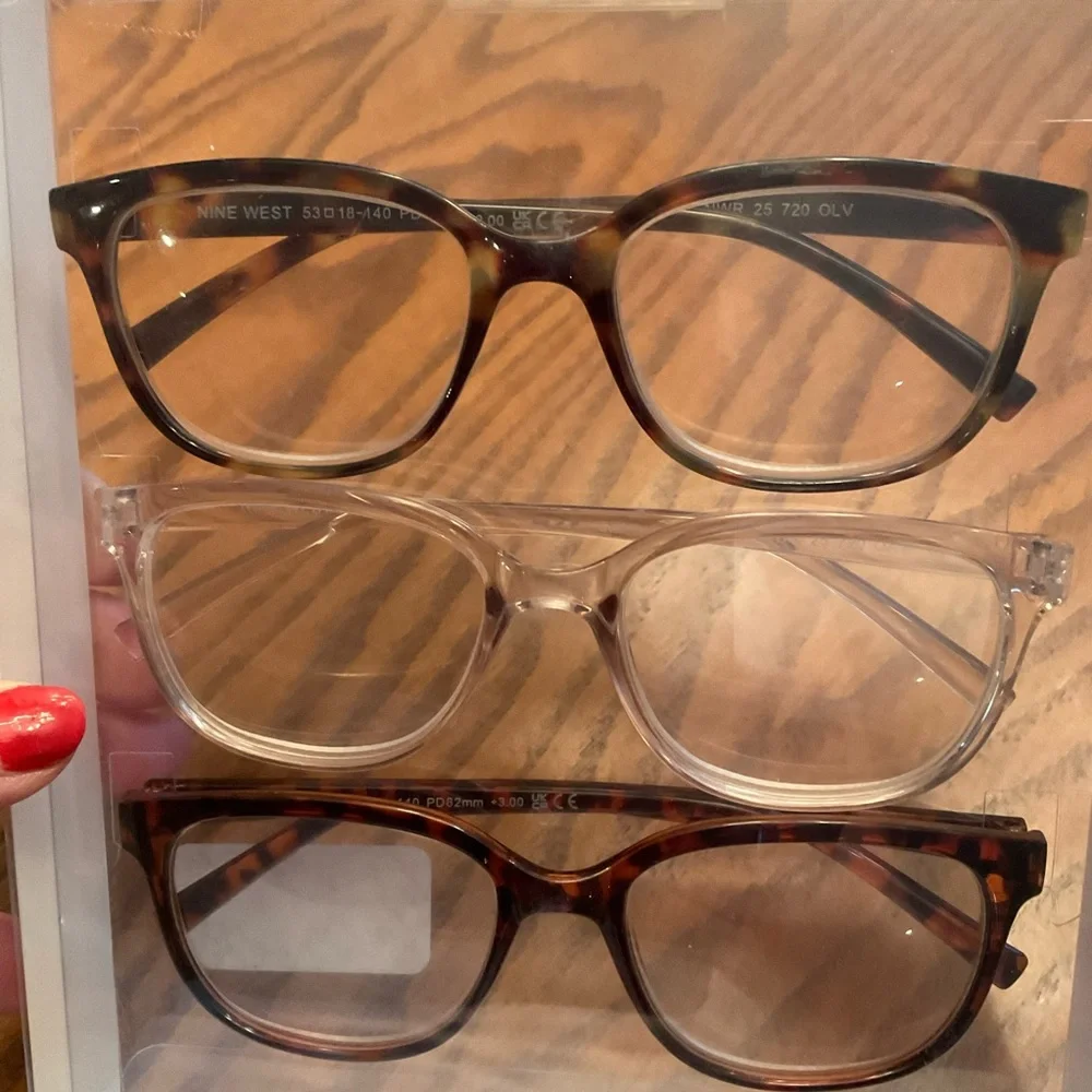 New In Package - Nine West Set of 3 Reading Glasses, +3.00 Strength